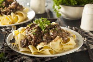 Homemade Hearty Beef Stroganoff