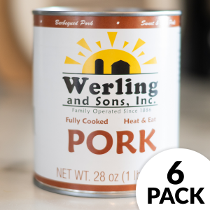 canned barbeque pork