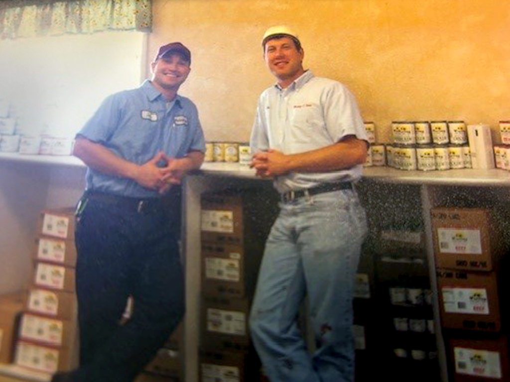 Joe & John Werling, overseeing the store.